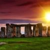 England Stonehenge At Sunset Diamond painting