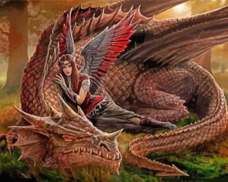 Fairy And Dragon diamond painting