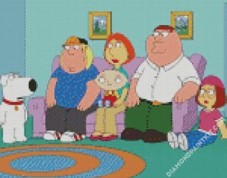 Family guy Animated Sitcom diamond painting