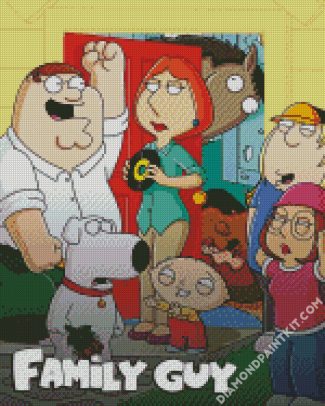 Family guy poster diamond painting