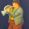 Fat Trumpet Player diamond painting