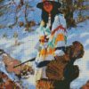 Female Turkey Hunter Art diamond painting