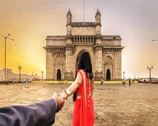 Follow Me To Gateway Of India diamond painting