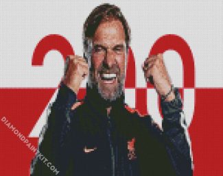 Football Manager Jurgen Klopp diamond painting