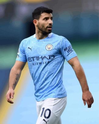 Football Player Sergio Aguero diamond painting