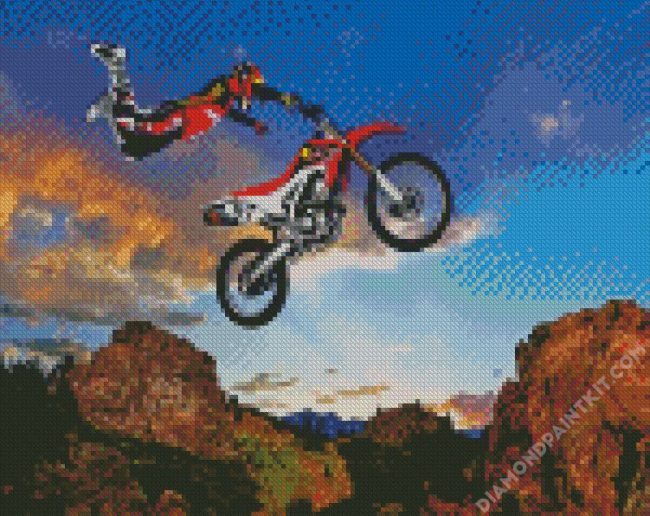 Freestyle Motocross diamond painting