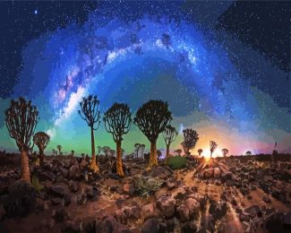 Galaxy Sky Namibia diamond painting