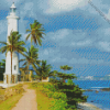 Galle Fort Lighthouse Sri Lanka diamond painting