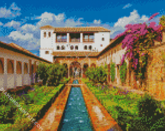 Generalife Spain diamond painting