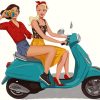 Girls On Lambretta diamond painting