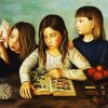 Girls Studying Nature diamond painting