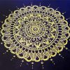 Gold Black Mandala diamond painting