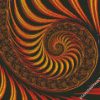 Golden Fractal Spiral Diamond painting