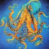 Golden Octopus diamond painting