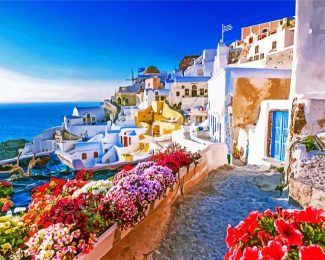 Greece Thira City diamond painting