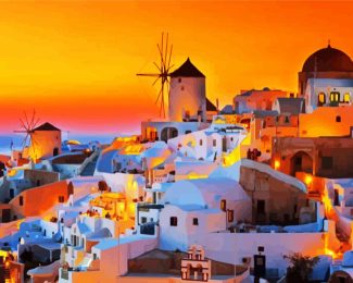 Greece Thira Santorini diamond painting