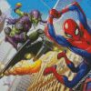 Green Goblin And Spider Man diamond painting