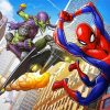 Green Goblin And Spider Man diamond painting