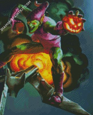 Green Goblin Supervillain diamond painting