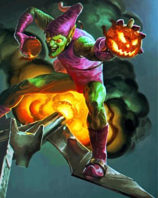 Green Goblin Supervillain diamond painting