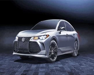 Grey Toyota Avalon diamond painting