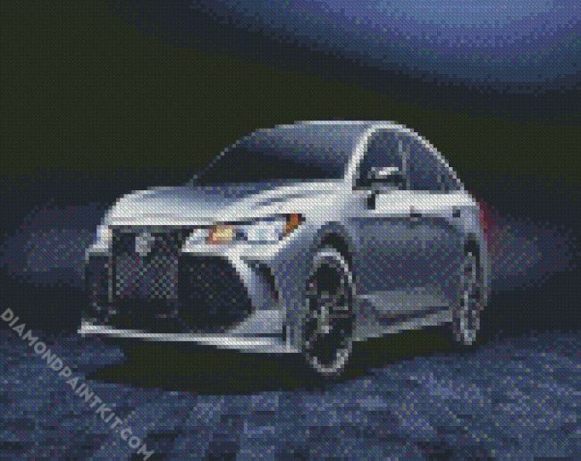 Grey Toyota Avalon diamond painting