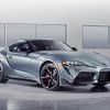 Grey Toyota Supra Car diamond painting