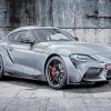 Grey Toyota Supra diamond painting