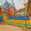 Guatape Colorful Houses diamond painting