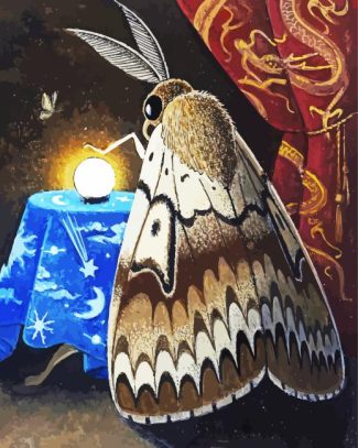 Gypsy Moth diamond painting