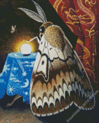 Gypsy Moth diamond painting