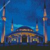 Ahmet Hamdi Akseki Mosque Ankara At Night diamond painting