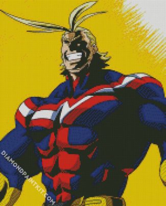 All Might Anime Character diamond painting