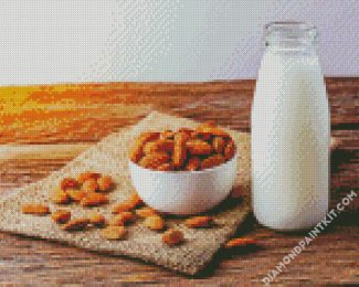 Almonds Milk diamond painting