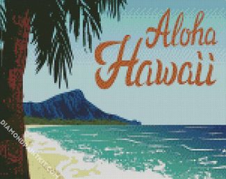 Aloha Hawaii Poster diamond painting