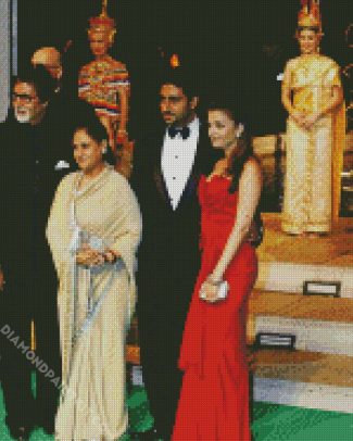 Amitabh Bachchan And His Family diamond painting