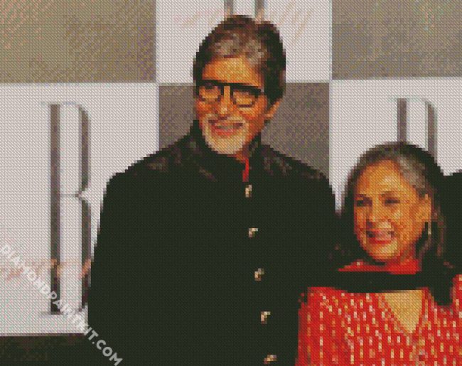 Amitabh Bachchan And His Wife diamond painting