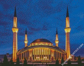 Ankara Ahmet Hamdi Akseki Mosque Turkey diamond painting