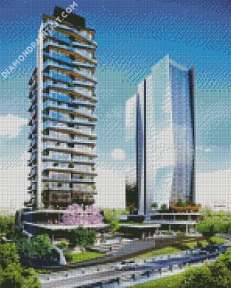 Ankara Buildings diamond painting