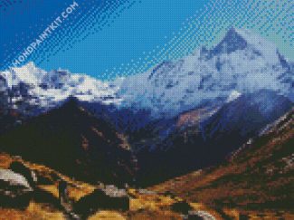 Annapurna Mountains diamond painting