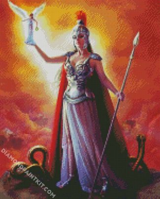 Athena Goddess Of War diamond painting