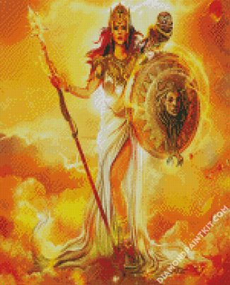 Athena Greek Myths diamond painting