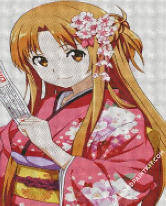 Beautiful Asuna diamond painting