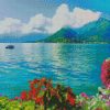 Beautiful View Of Annecy Lake France diamond painting