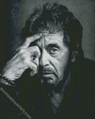 Black And White Al Pacino diamond painting