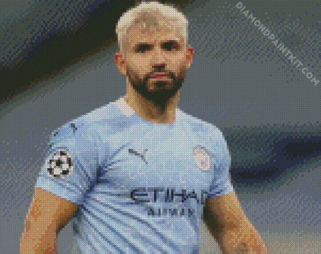 Blondy Sergio Aguero diamond painting