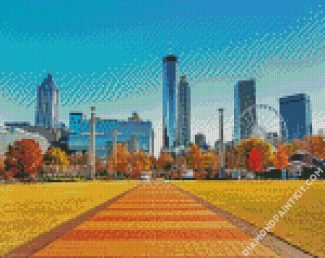 Centennial Olympic Park Atlanta diamond painting