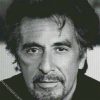 Close Up Black And White Al Pacino diamond painting