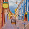 Colorful Street In Zagreb diamond painting