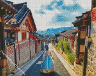 Follow Me In The Korean Alleys diamond painting